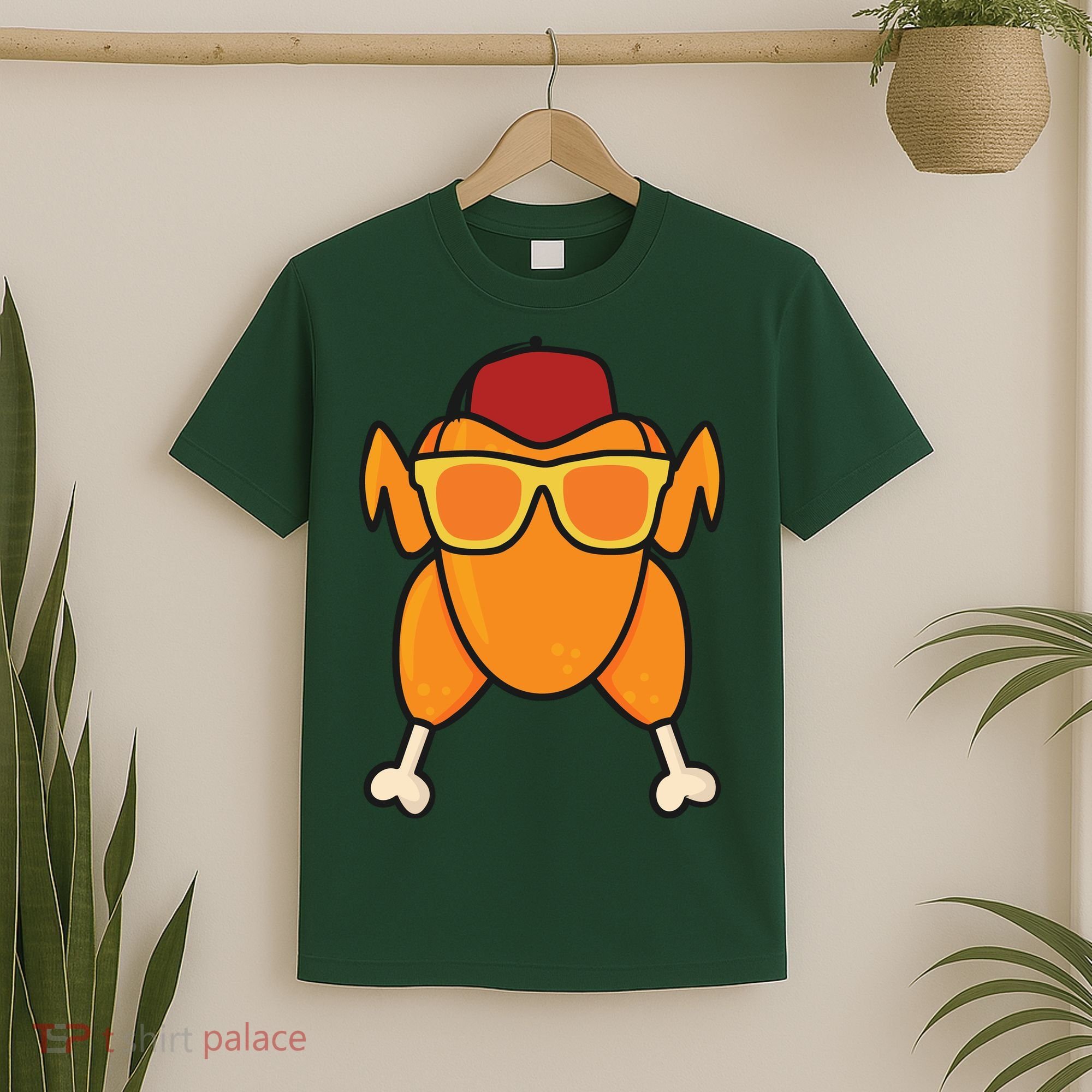 Turkey Head Happy Thanksgiving Day Funny T-Shirt