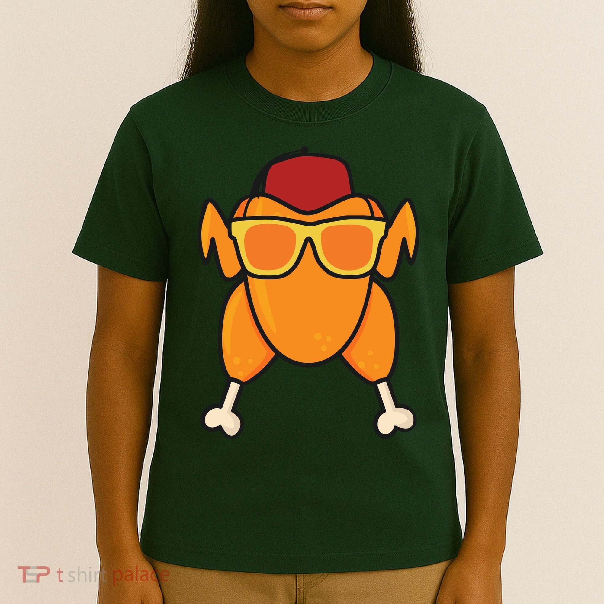 Turkey Head Happy Thanksgiving Day Funny T-Shirt