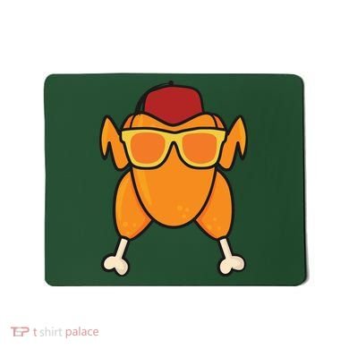 Turkey Head Happy Thanksgiving Day Funny Mousepad