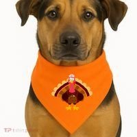 Turkey Nurse USA-Made Doggie Bandana thumb 1