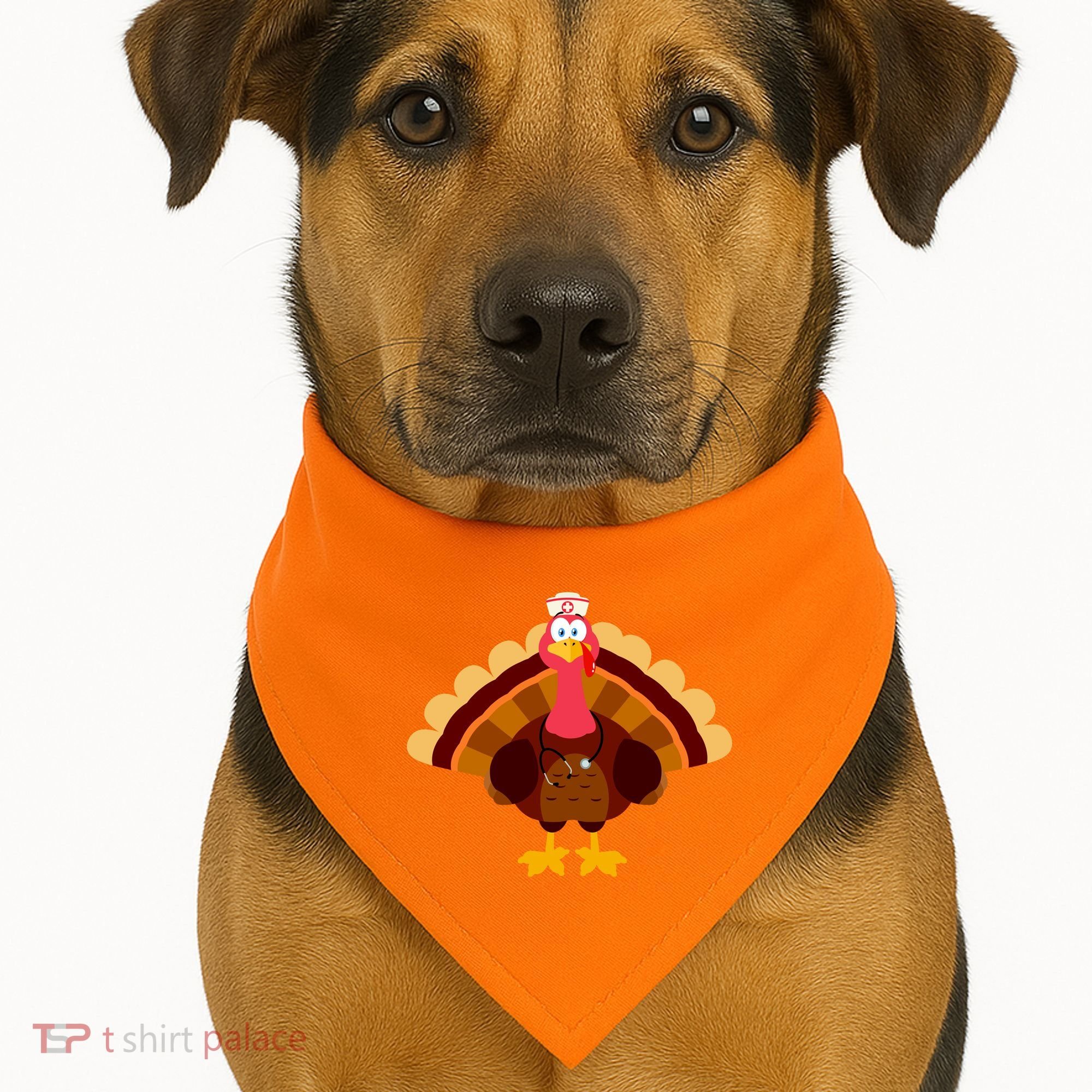 Turkey Nurse USA-Made Doggie Bandana