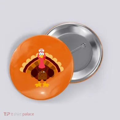 Turkey Nurse Button