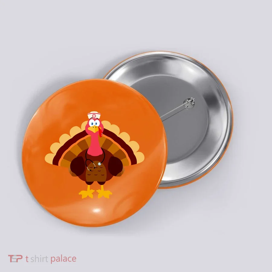 Turkey Nurse Button