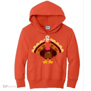 Turkey Nurse Kids Hoodie