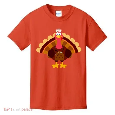 Turkey Nurse Kids T-Shirt