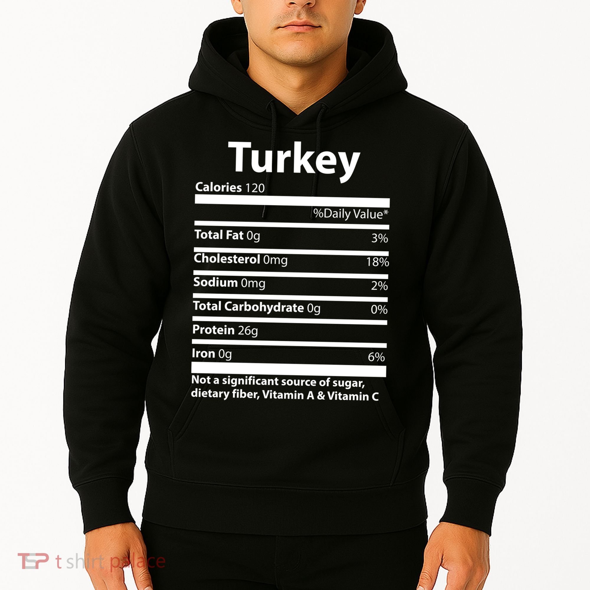 Turkey Nutritional Facts Funny Thanksgiving Hoodie
