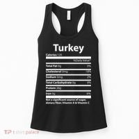 Turkey Nutritional Facts Funny Thanksgiving Women's Tank Top thumb 0