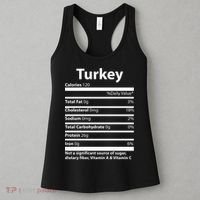 Turkey Nutritional Facts Funny Thanksgiving Women's Tank Top thumb 3