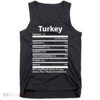Turkey Nutritional Facts Funny Thanksgiving Tank Top thumb 0