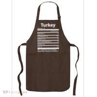 Turkey Nutritional Facts Funny Thanksgiving Apron thumb 0
