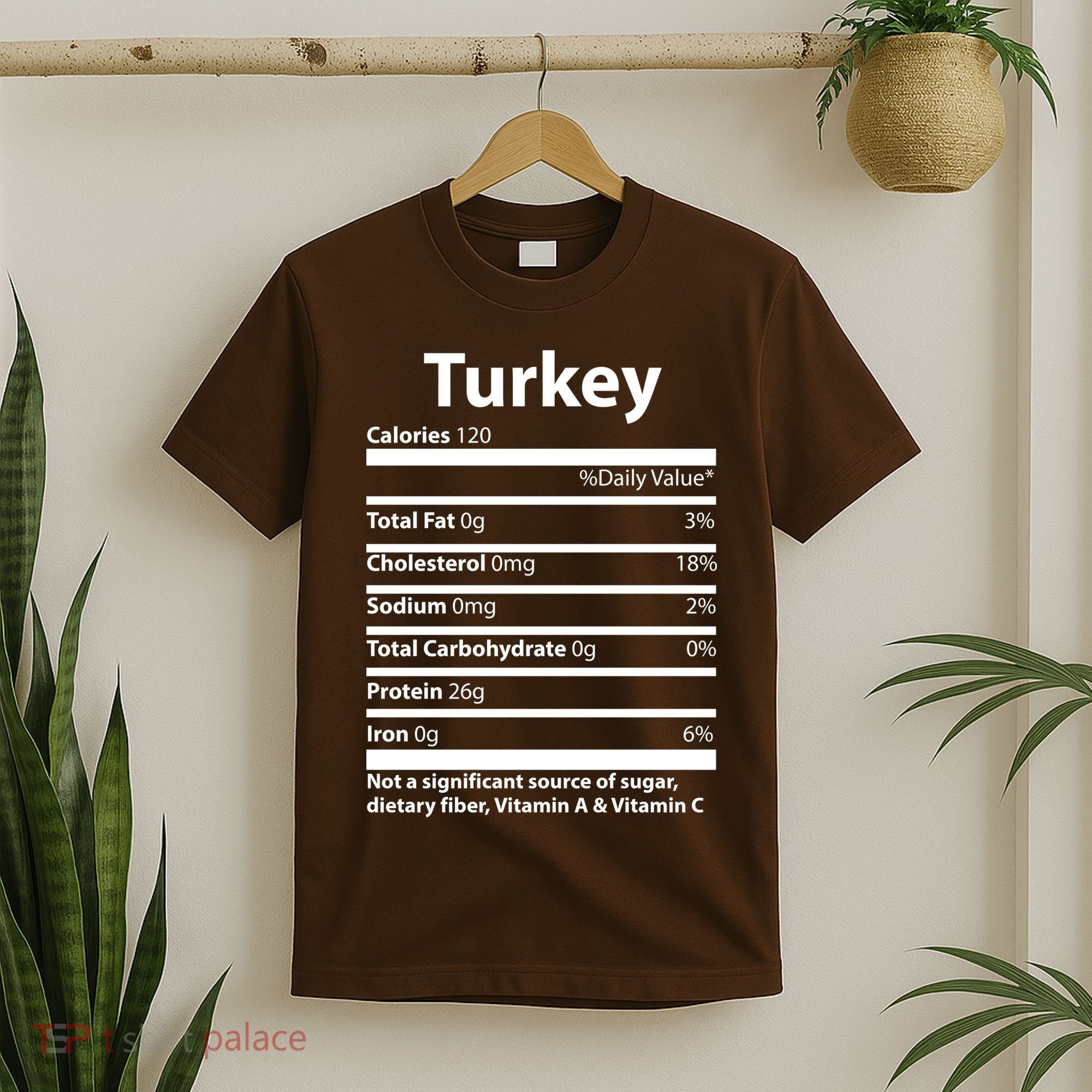 Turkey Nutritional Facts Funny Thanksgiving T-Shirt