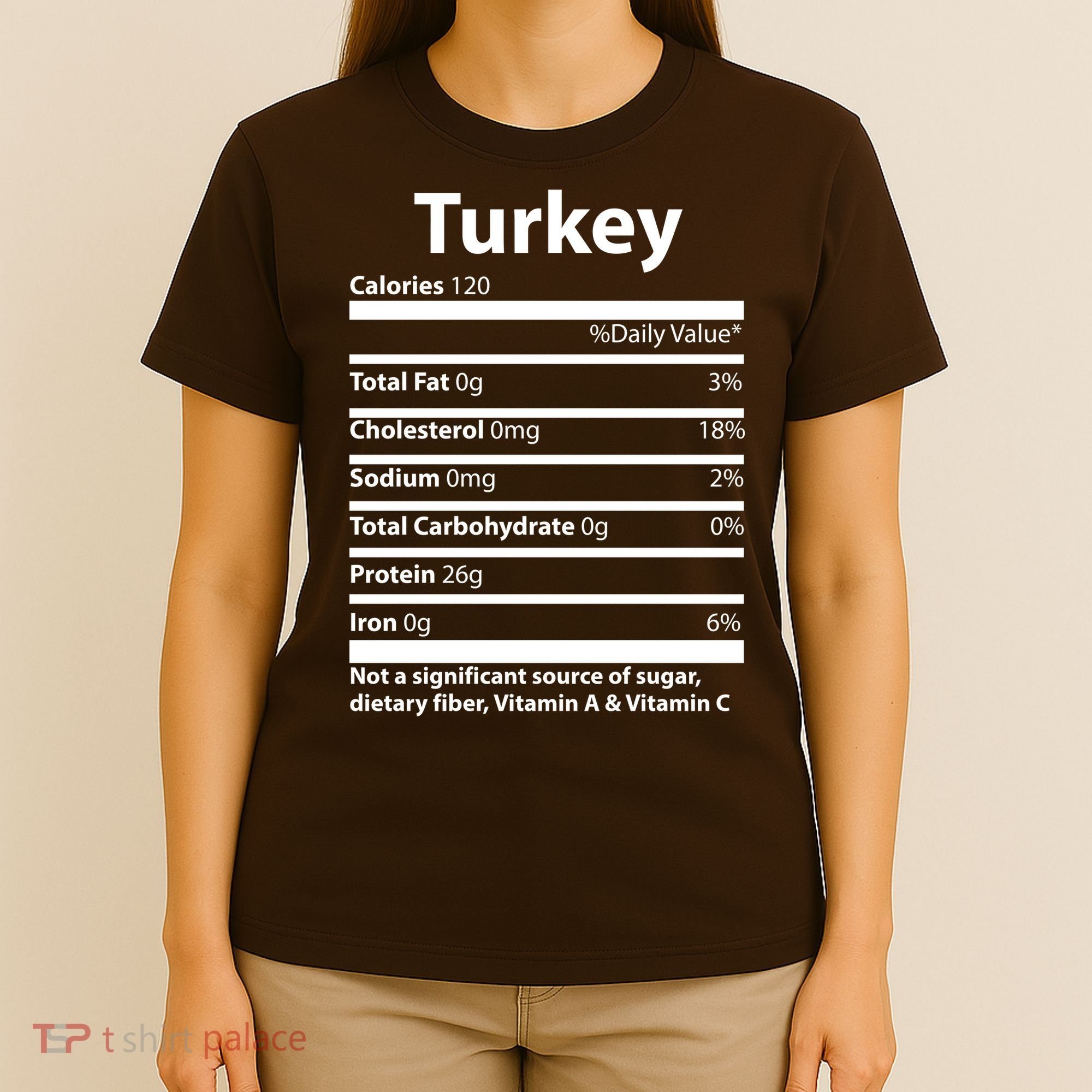Turkey Nutritional Facts Funny Thanksgiving T-Shirt