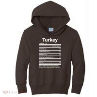 Turkey Nutritional Facts Funny Thanksgiving Kids Hoodie thumb 0