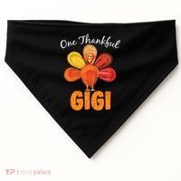 Turkey One Thankful Gigi USA-Made Doggie Bandana thumb 0