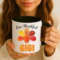 Turkey One Thankful Gigi Coffee Mug thumb 3