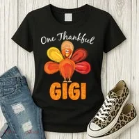 Turkey One Thankful Gigi Women's T-Shirt thumb 3