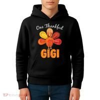 Turkey One Thankful Gigi Kids Hoodie thumb 4