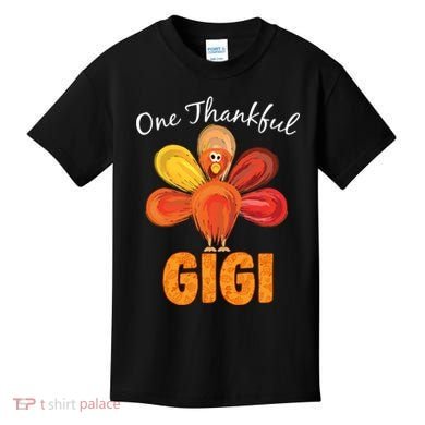 Turkey One Thankful Gigi Kids T-Shirt