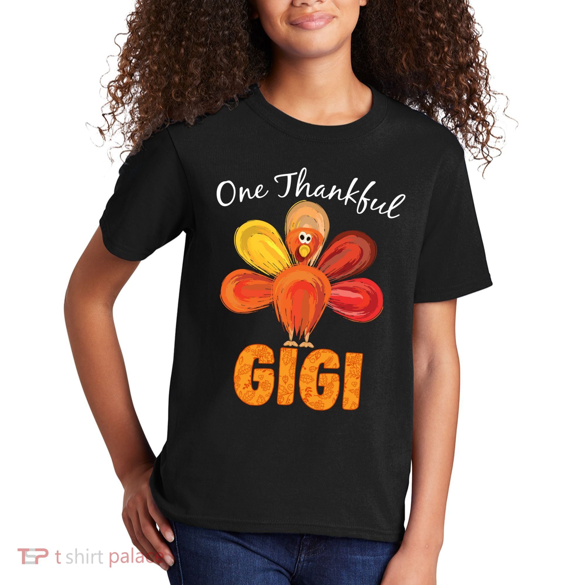 Turkey One Thankful Gigi Kids T-Shirt