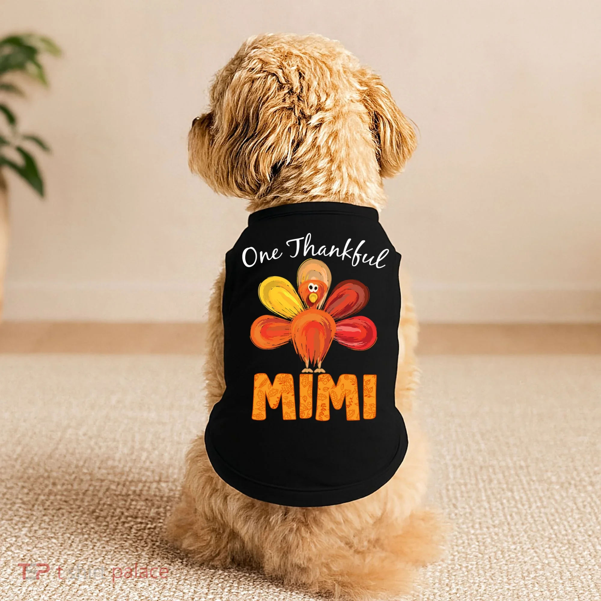Turkey One Thankful Mimi Doggie Tank