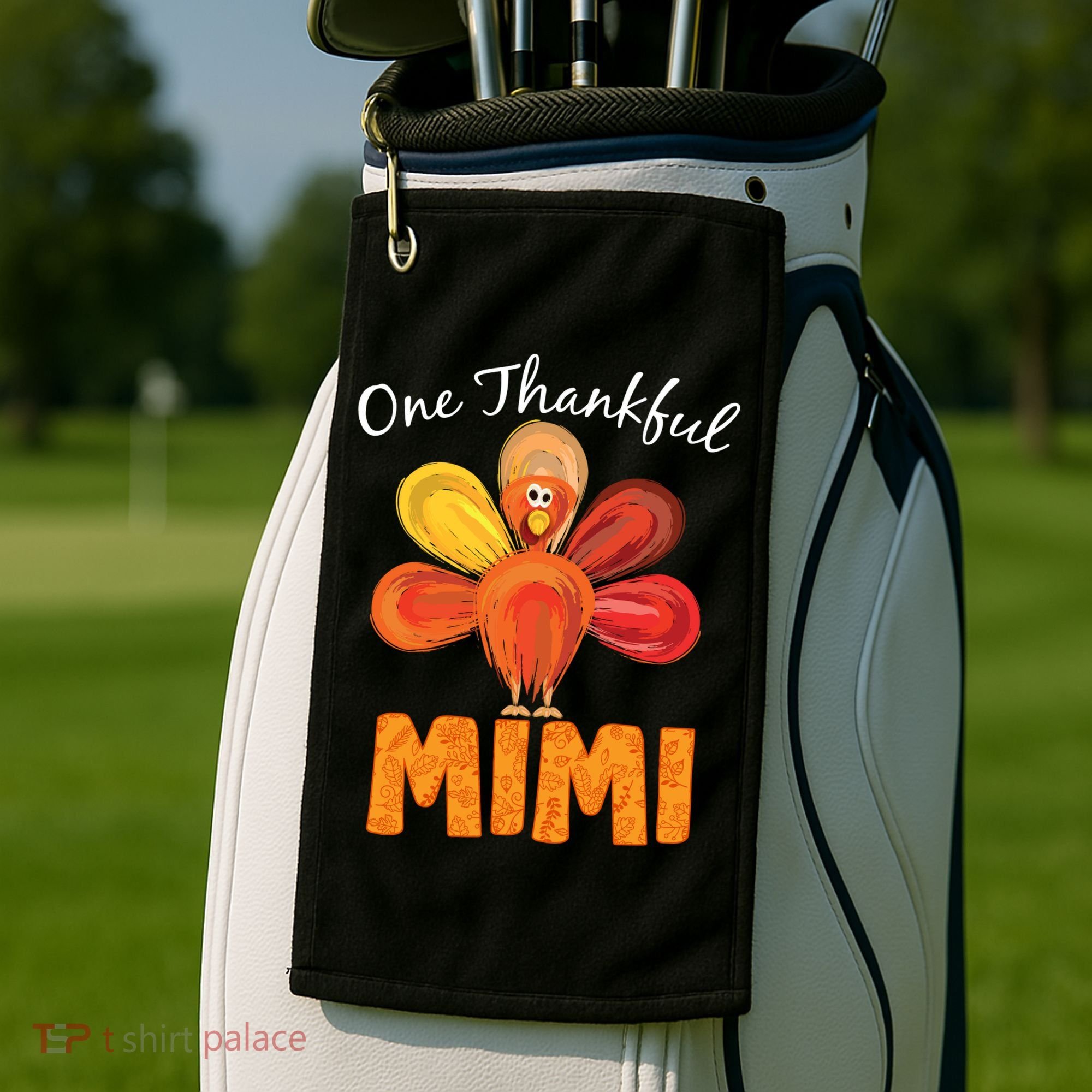 Turkey One Thankful Mimi Golf Towel
