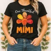 Turkey One Thankful Mimi Women's T-Shirt thumb 2