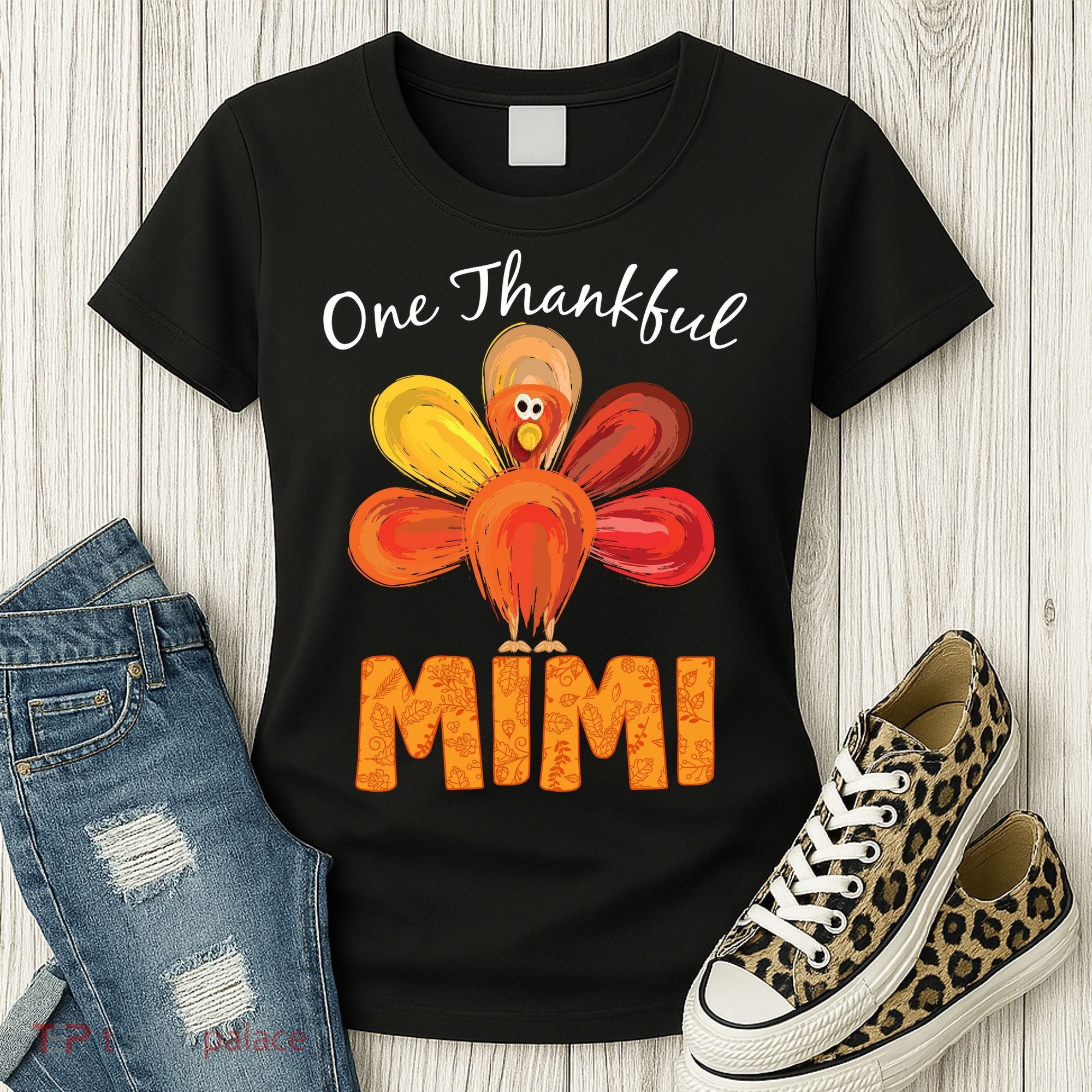 Turkey One Thankful Mimi Women's T-Shirt
