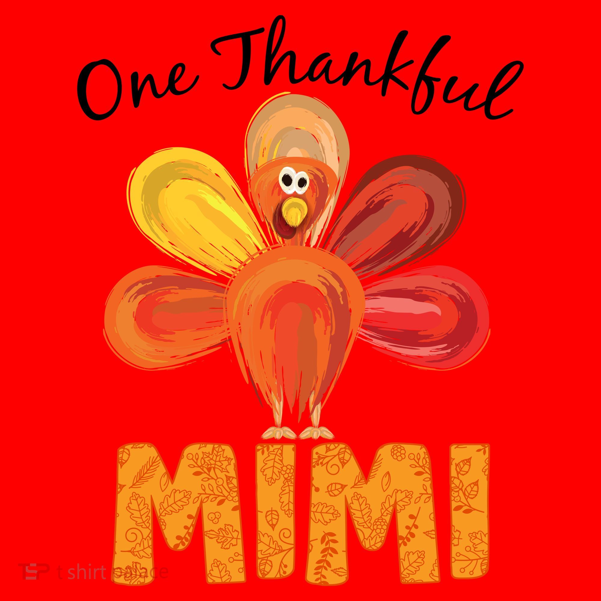 Turkey One Thankful Mimi Santa Hat