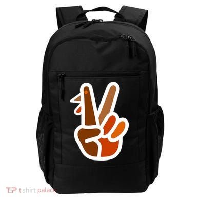 Turkey Peace Sign Hand Backpack