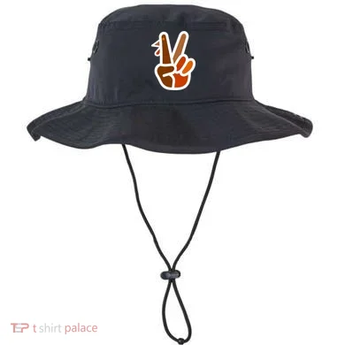 Turkey Peace Sign Hand Bucket Hat