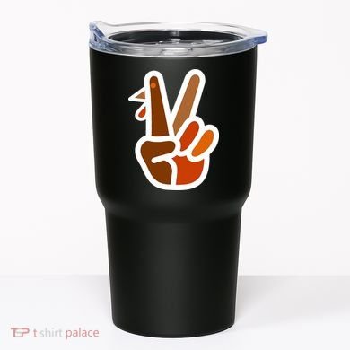 Turkey Peace Sign Hand Tumbler