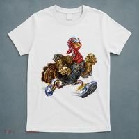 Turkey Running In Action Thanksgiving T-Shirt thumb 5