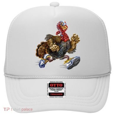 Turkey Running In Action Thanksgiving Hat