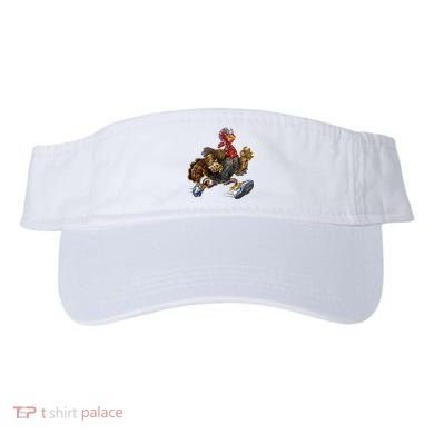 Turkey Running In Action Thanksgiving Visor