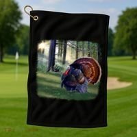 Turkey Time Golf Towel thumb 1