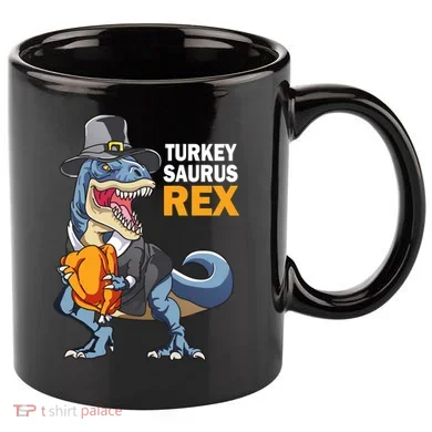 Turkeysaurus Rex 11oz C Handle Ceramic Mug