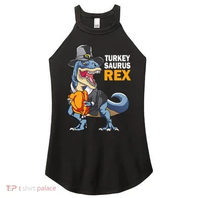 Turkeysaurus Rex Women's Perfect Tri Rocker Tank