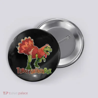 Turkeysaurus Rex Costume Button