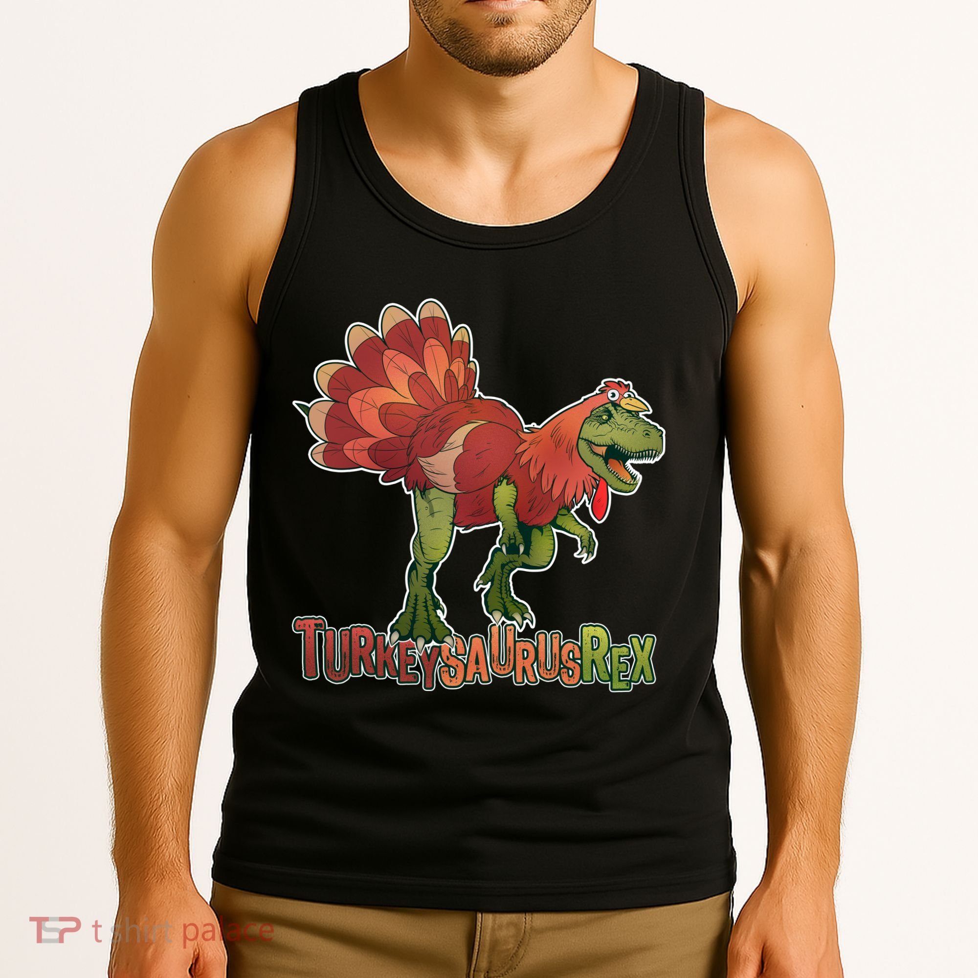 Turkeysaurus Rex Costume Tank Top