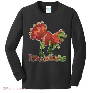 Turkeysaurus Rex Costume Kids Long Sleeve Shirt