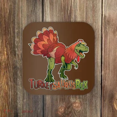 Turkeysaurus Rex Costume Coaster