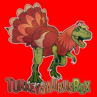 Turkeysaurus Rex Costume Santa Hat thumb 1
