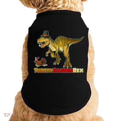 Turkeysaurus Rex T-Rex Thanksgiving Doggie Tank