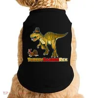 Turkeysaurus Rex T-Rex Thanksgiving Doggie Tank thumb 0