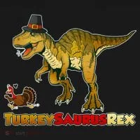 Turkeysaurus Rex T-Rex Thanksgiving Hoodie thumb 2