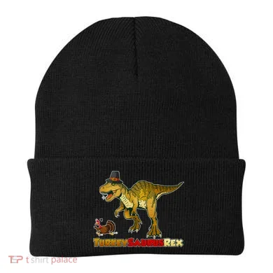 Turkeysaurus Rex T-Rex Thanksgiving Beanie