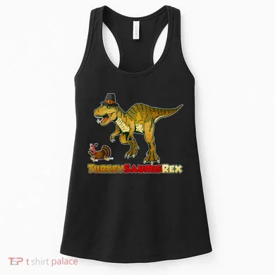 Turkeysaurus Rex T-Rex Thanksgiving Women's Tank Top