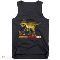 Turkeysaurus Rex T-Rex Thanksgiving Tank Top thumb 0