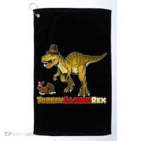 Turkeysaurus Rex T-Rex Thanksgiving Golf Towel thumb 0