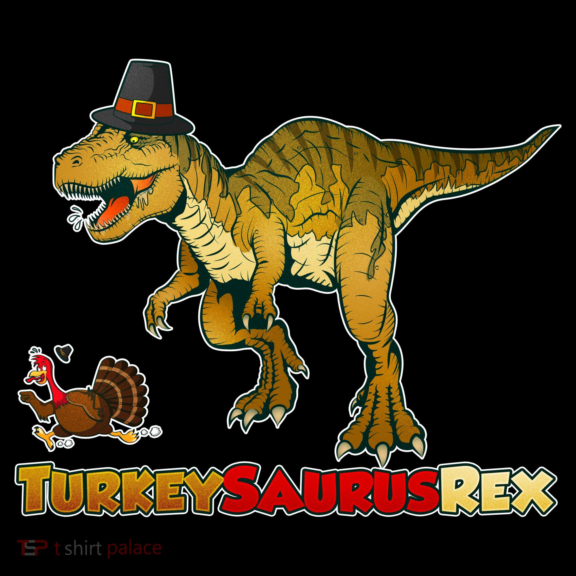 Turkeysaurus Rex T-Rex Thanksgiving Women's T-Shirt